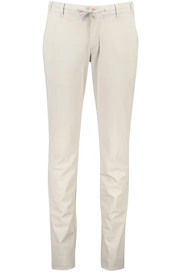 COM4 chino beige polyamide met stretch