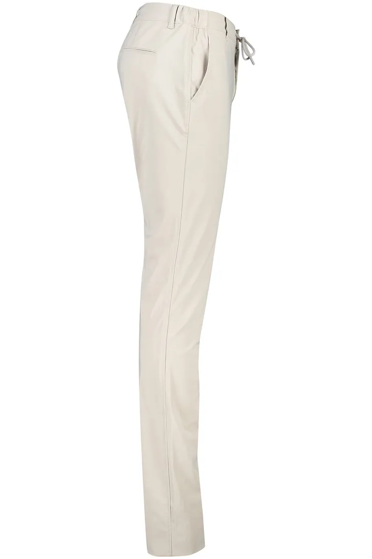 COM4 chino beige polyamide met stretch