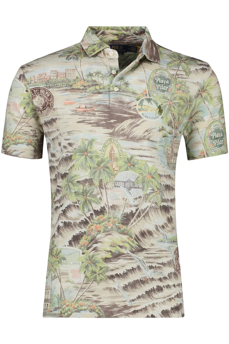 poloshirt korte mouw groen Polo Ralph Lauren Big & Tall