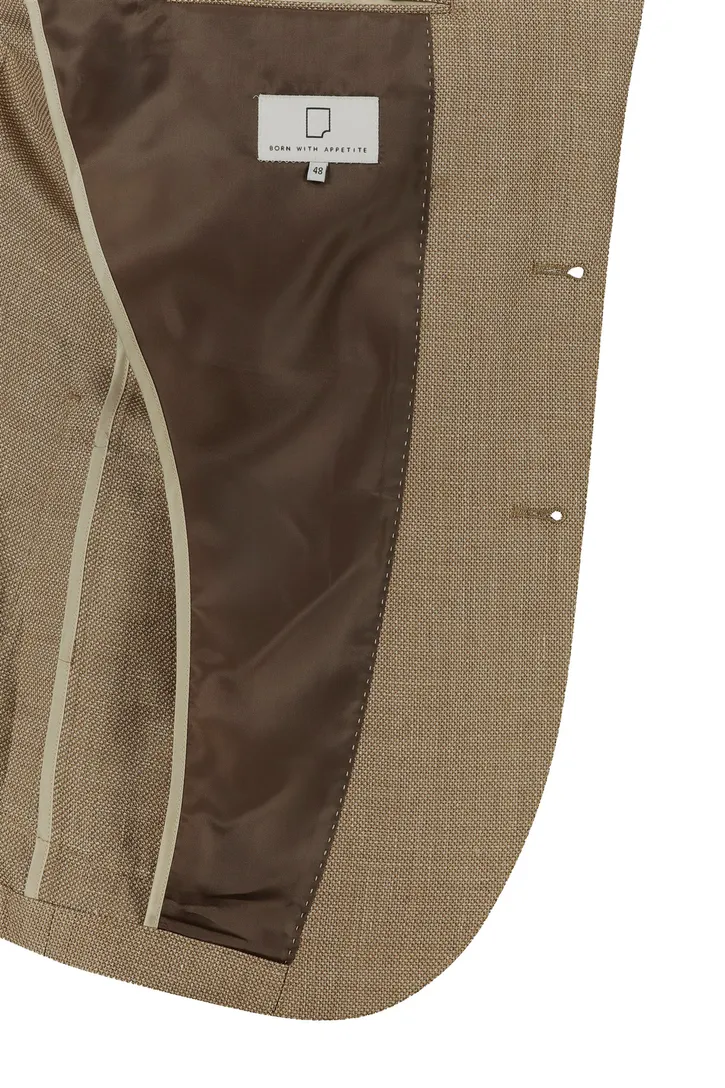 Born With Appetite colbert Lugano camel gemêleerd