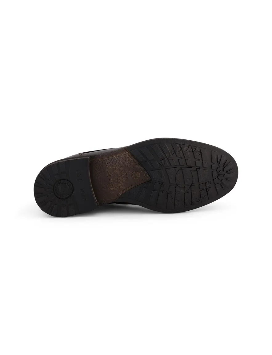 Bugatti boots bruin leer hoog met opdruk