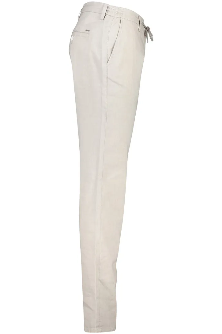linnen Mac Lennox chino effen creme