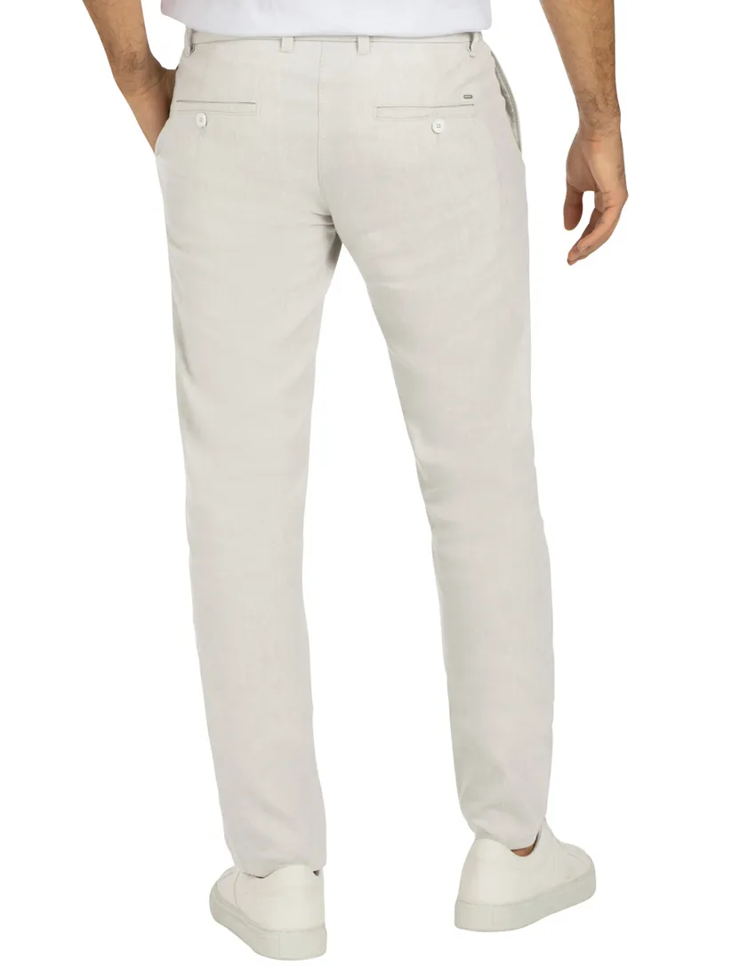 linnen Mac Lennox chino effen creme