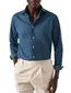 Eton overhemd donkerblauw Denim Lightweight slim fit