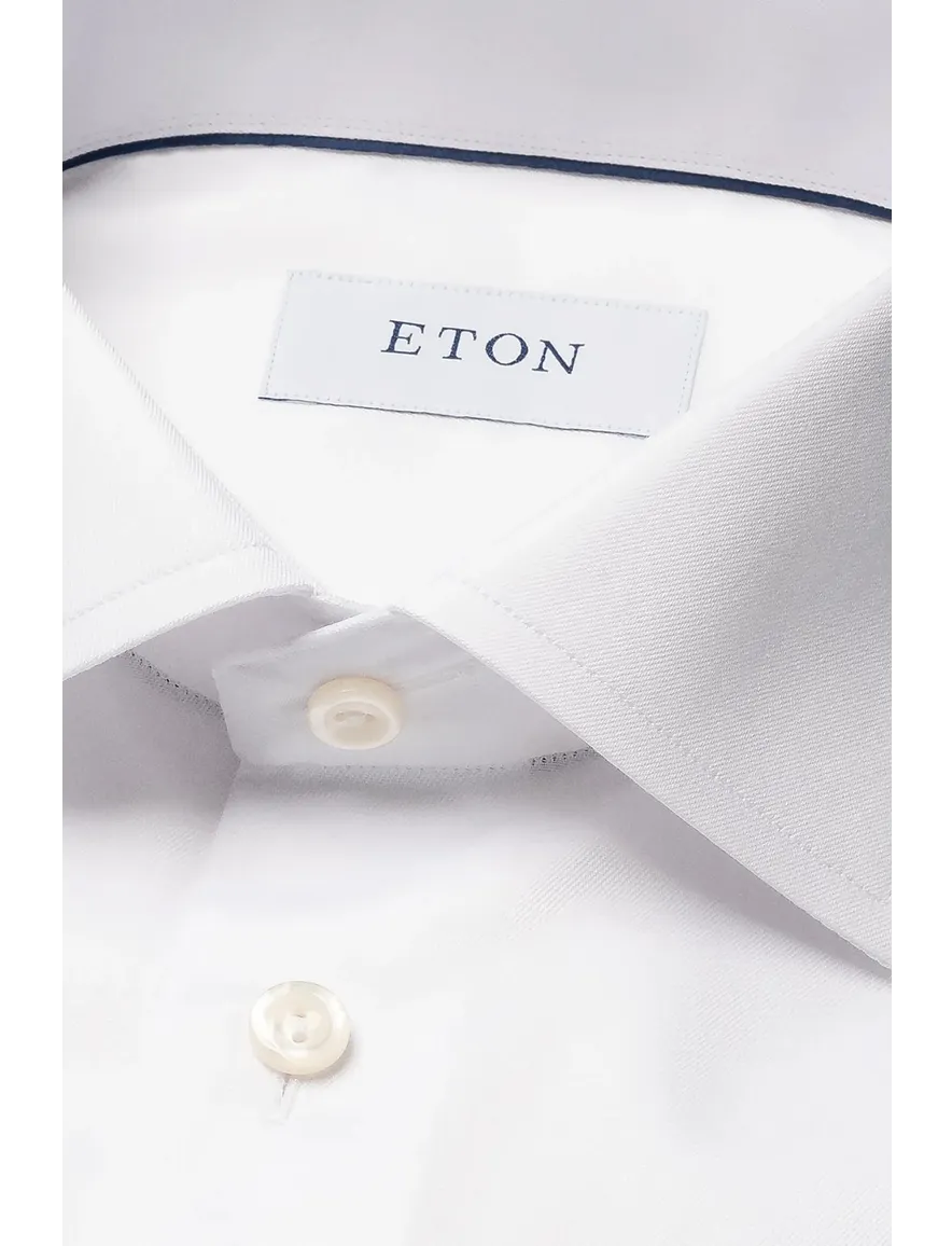 Eton business overhemd Slim Fit wit effen