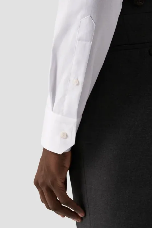 Eton business overhemd Slim Fit wit effen
