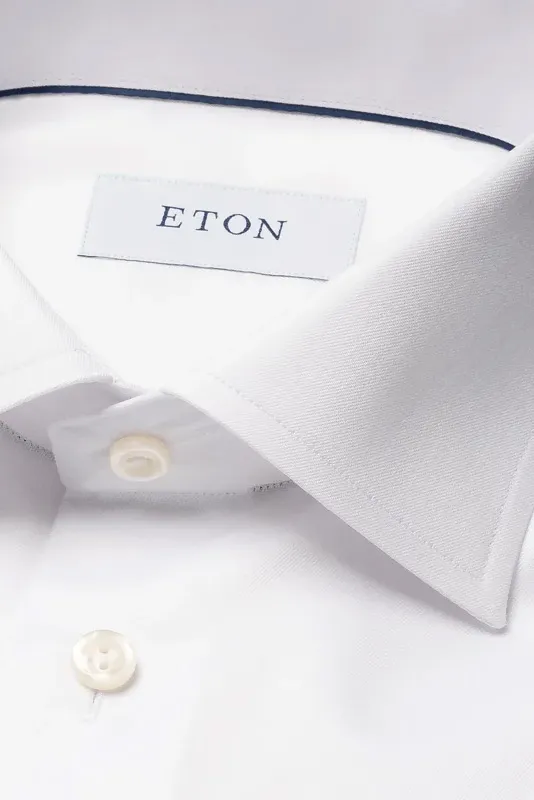 Eton business overhemd Slim Fit wit effen