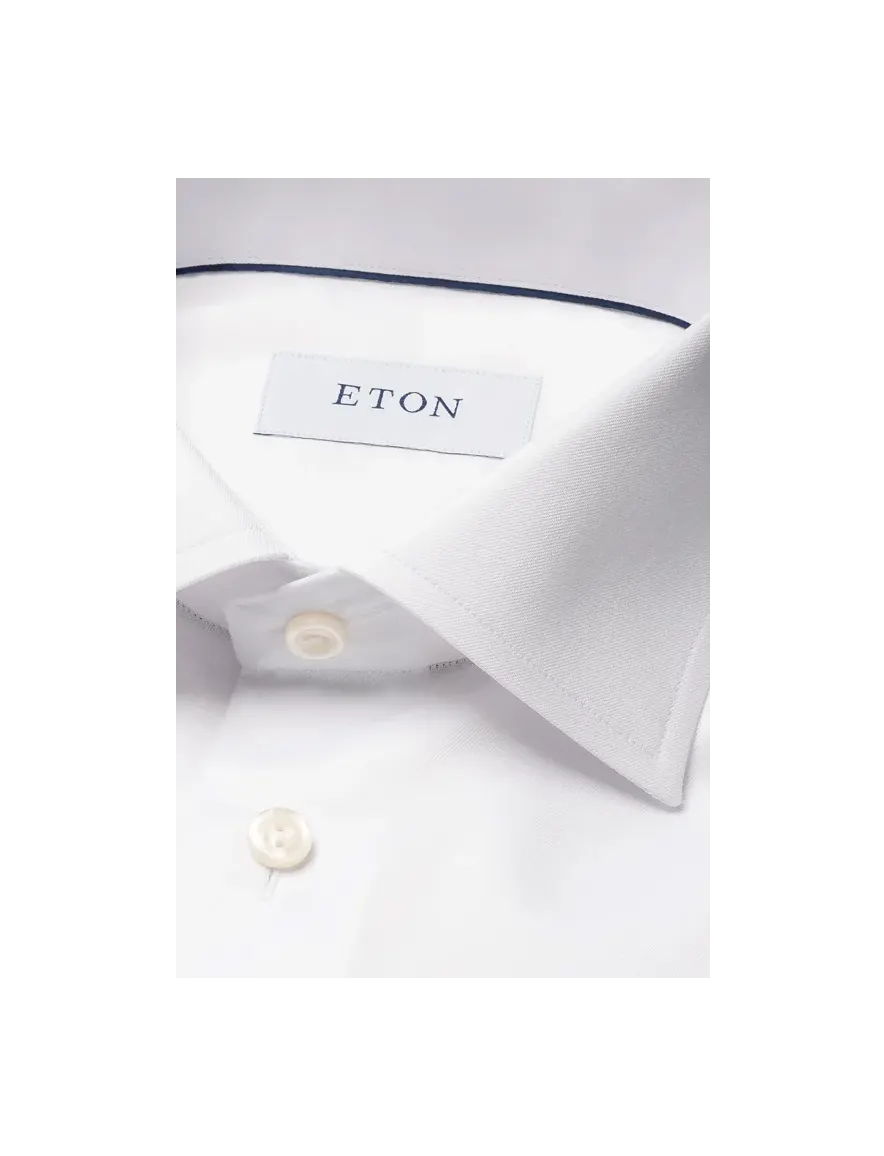 Eton business overhemd Slim Fit wit effen