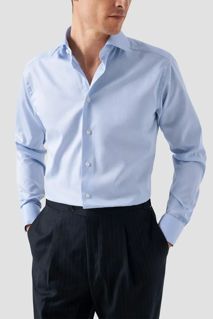 Overhemd Eton Slim Fit lichtblauw effen