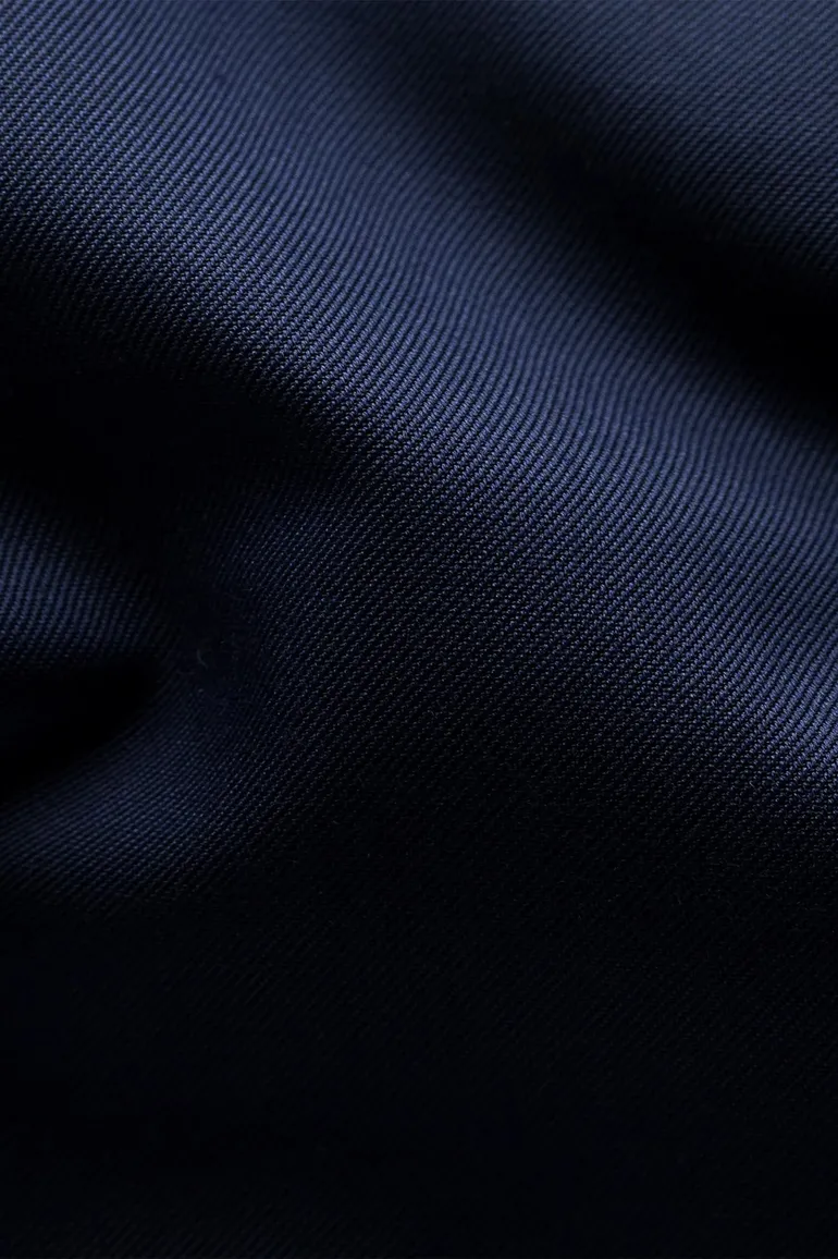 Donkerblauw overhemd Eton Slim Fit effen