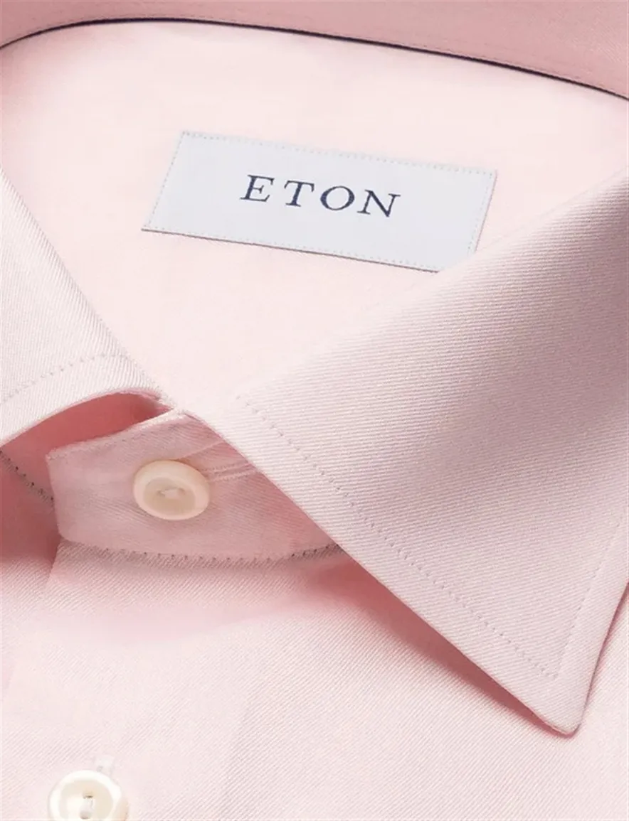 Eton overhemd roze slim fit Signature Twill
