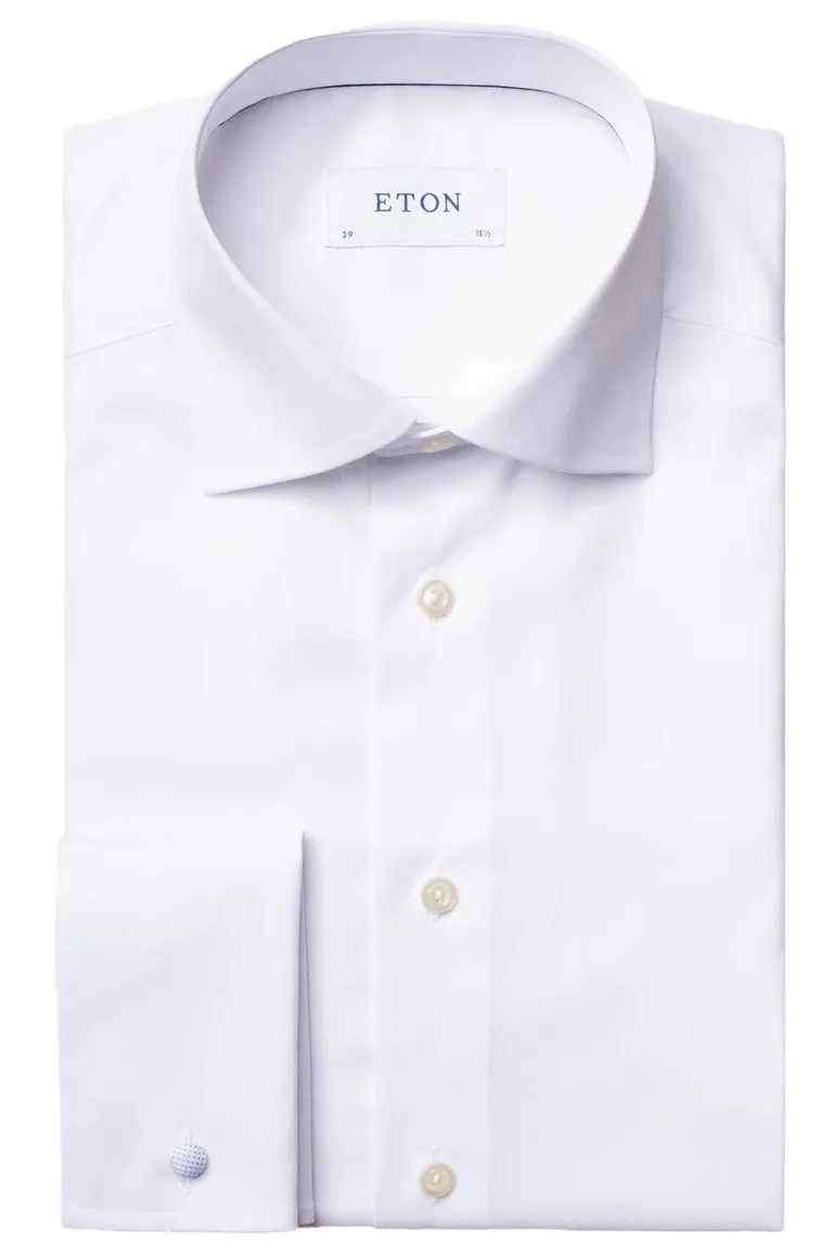 Wit overhemd Eton Slim Fit Signature Twill