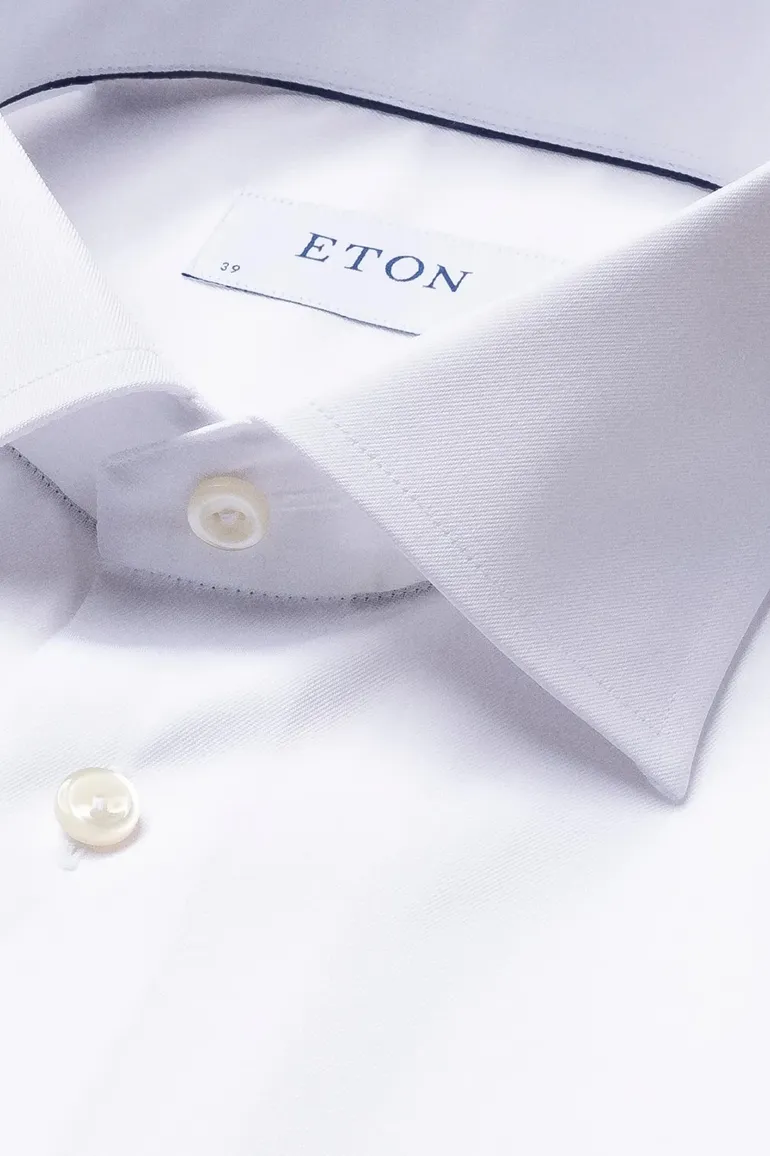 Wit overhemd Eton Slim Fit Signature Twill