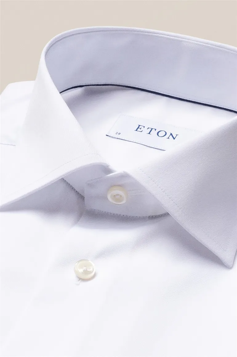 Wit overhemd Eton Slim Fit Signature Twill