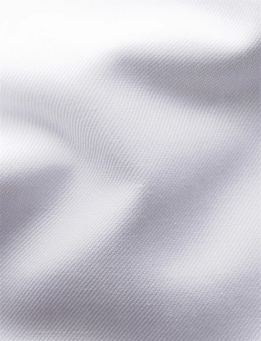 Eton business Twill overhemd super slim fit wit effen