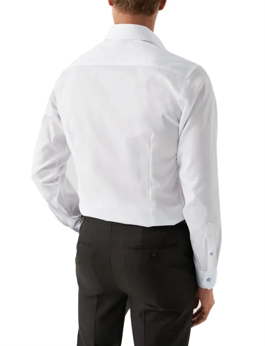 Eton overhemd wit slim fit effen Signature Twill