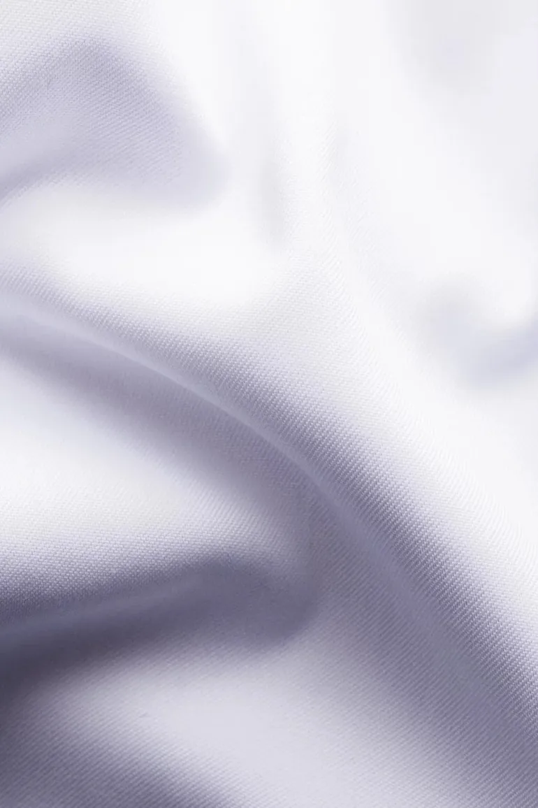 Wit Eton overhemd contemporary fit signature twill katoen