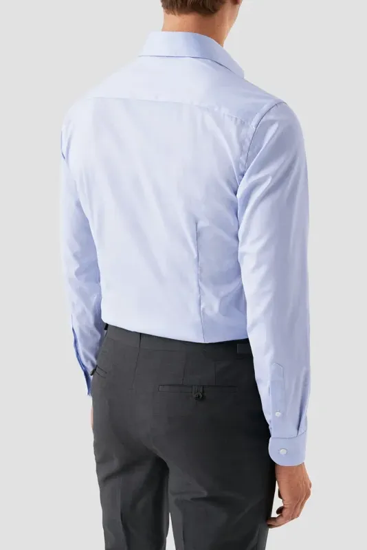 Eton overhemd lichtblauw signature twill contemporary fit