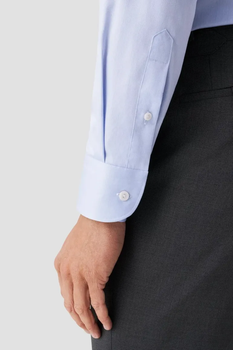 Eton overhemd lichtblauw signature twill contemporary fit