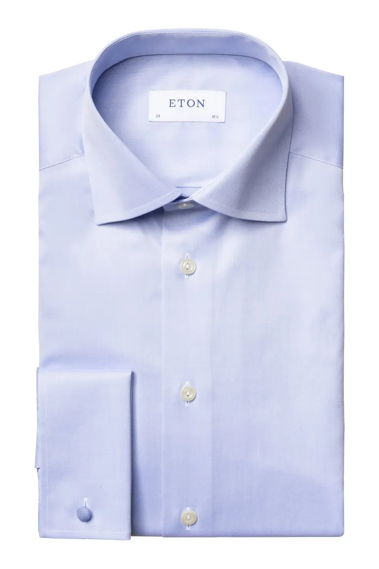 Eton overhemd lichtblauw contemporary fit katoen