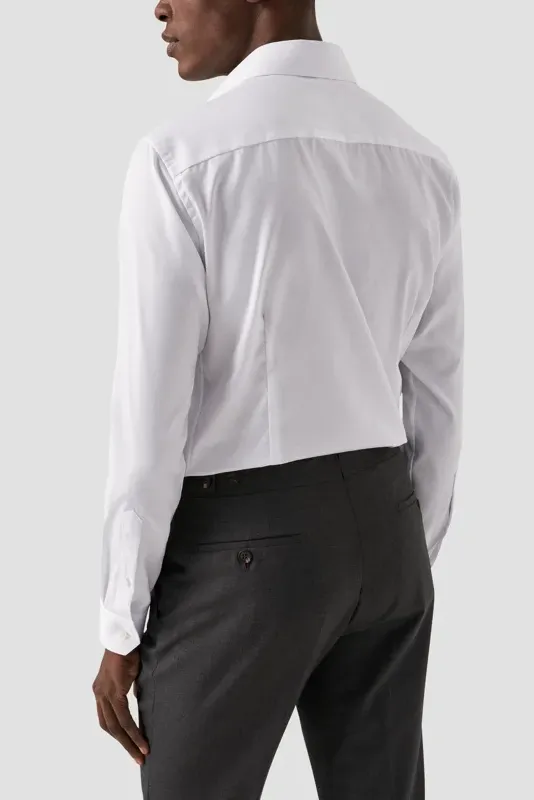 Eton wit overhemd contemporary fit effen