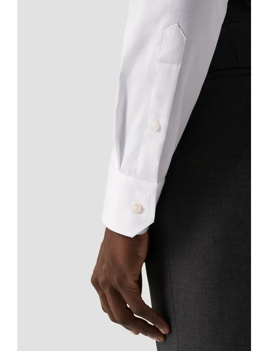 Eton overhemd contemporary fit wit signature twill katoen