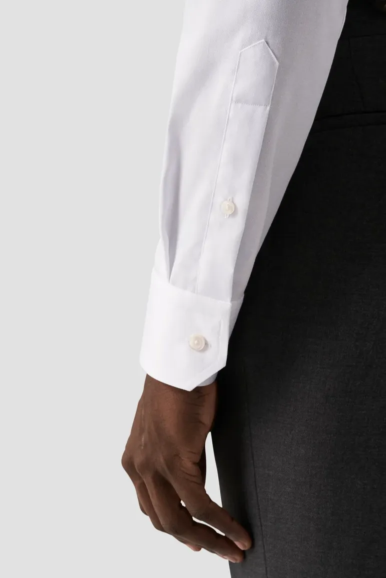 Eton wit overhemd contemporary fit effen