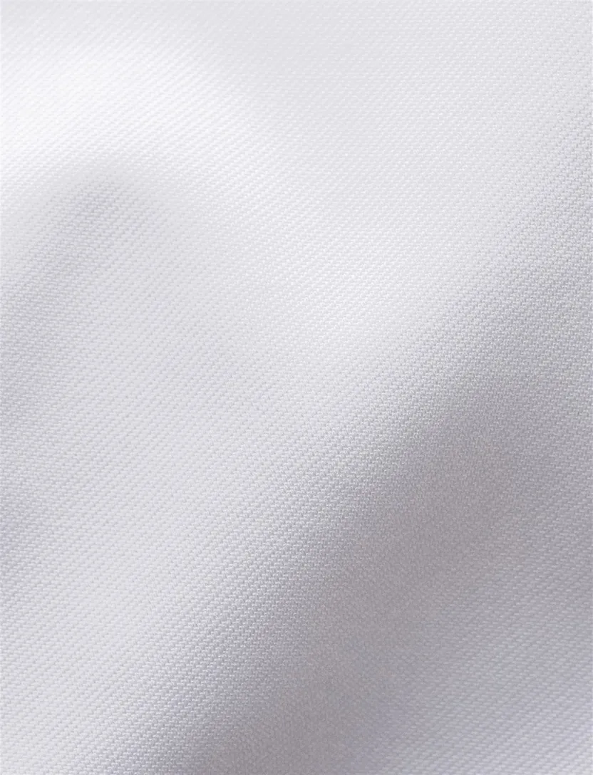 Eton business overhemd Signature Twill Classic Fit wit effen