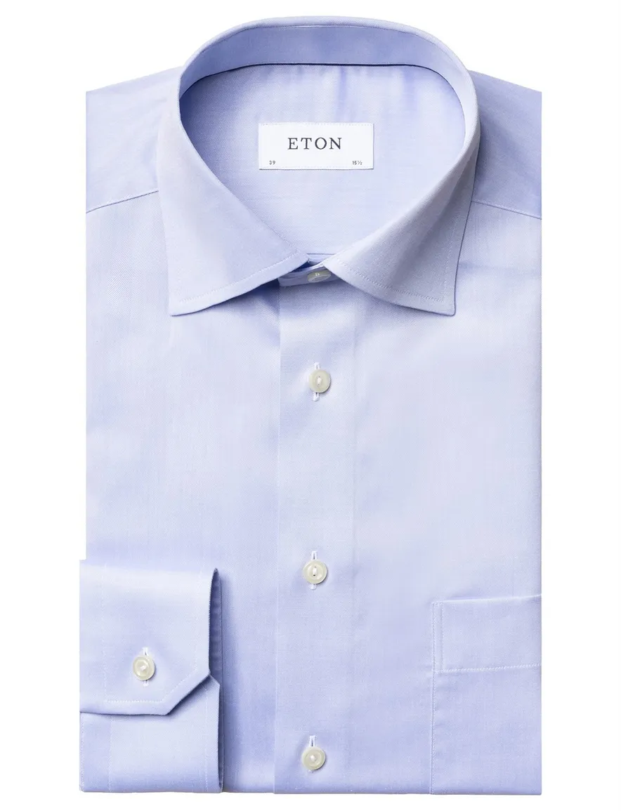 Eton Business overhemd lichtblauw effen Classic Fit