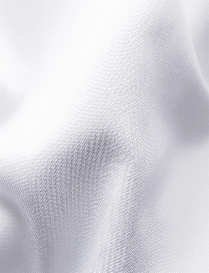 Eton business overhemd Signature Twill Classic Fit wit borstzak