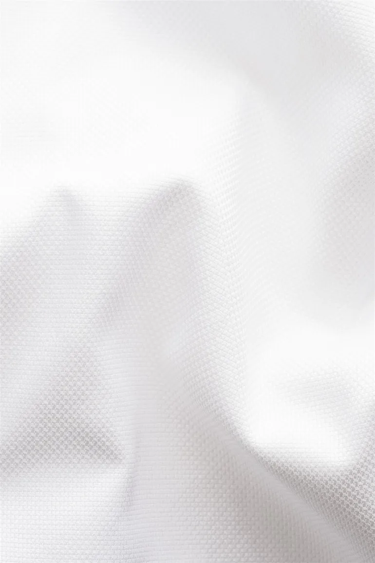 katoenen Eton overhemd wit button down contemporary fit