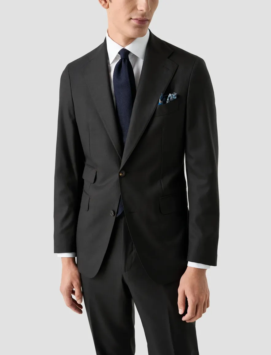 Eton overhemd wit Solid Signature Oxford effen slim fit