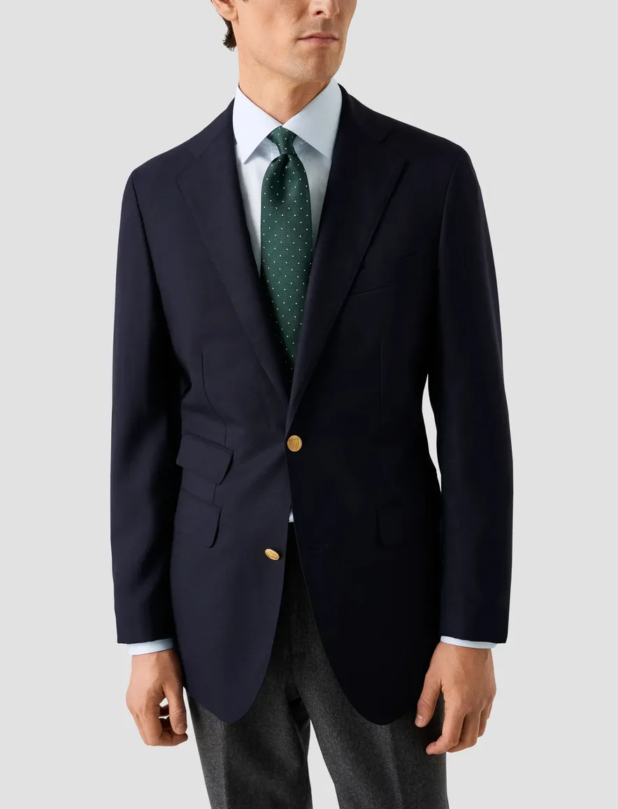 Eton overhemd lichtblauw - wit Fine Striped Twill Shirt