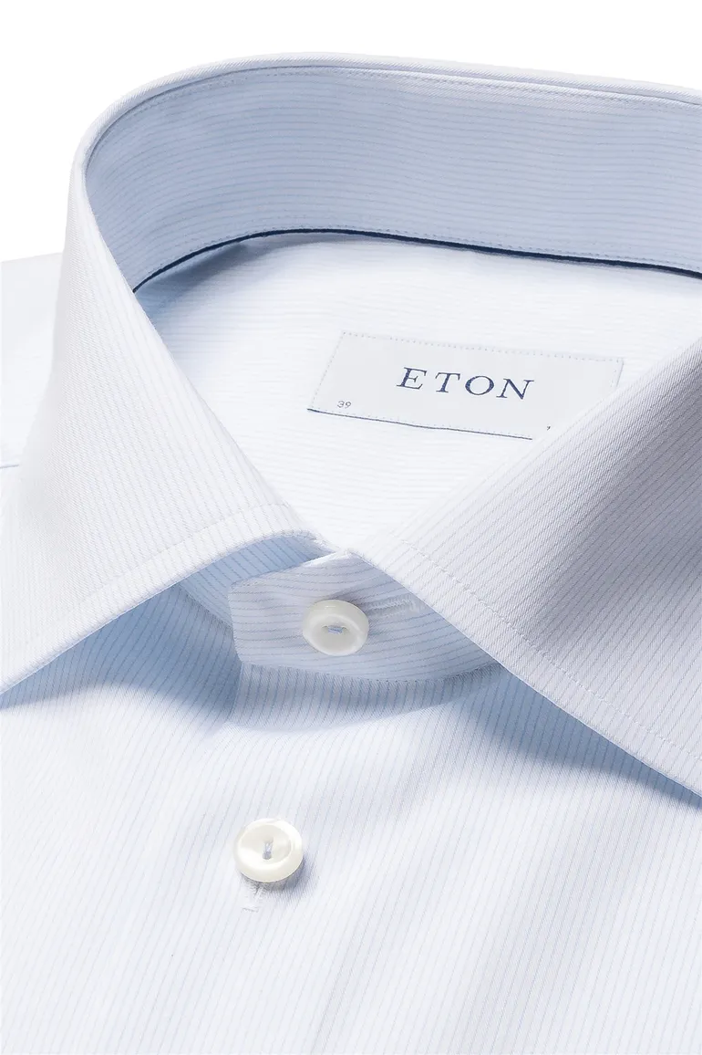 Eton katoenen overhemd lichtblauw contemporary fit
