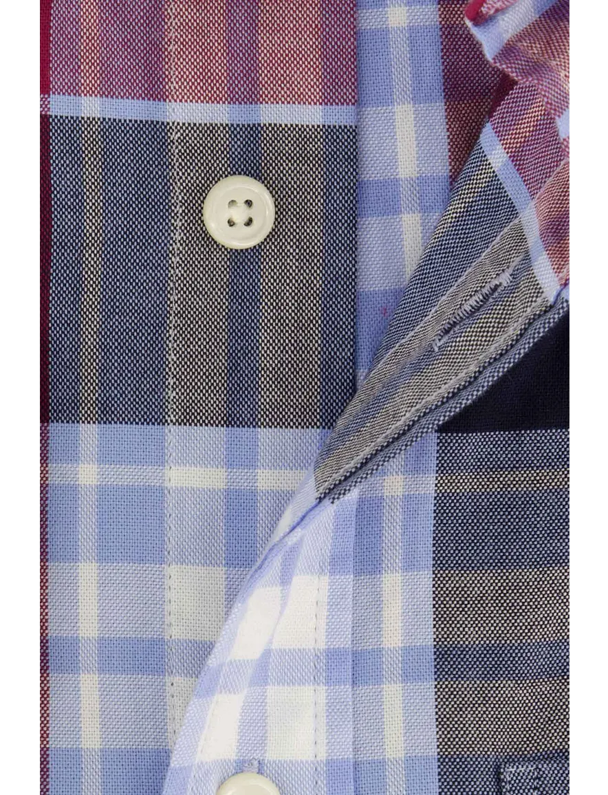 Gant normale fit casual overhemd rood geruit