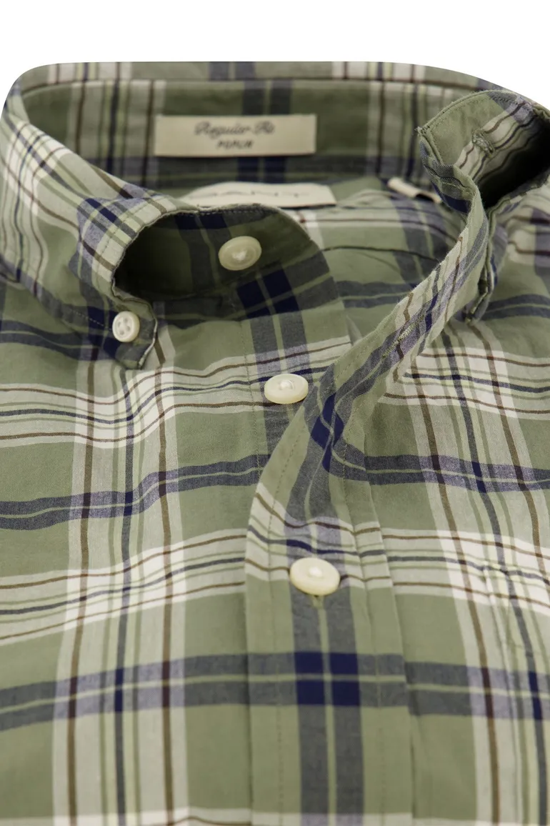 casual overhemd groen Gant Regular Fit