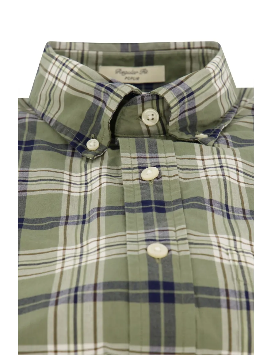 Gant Regular Fit casual overhemd groen