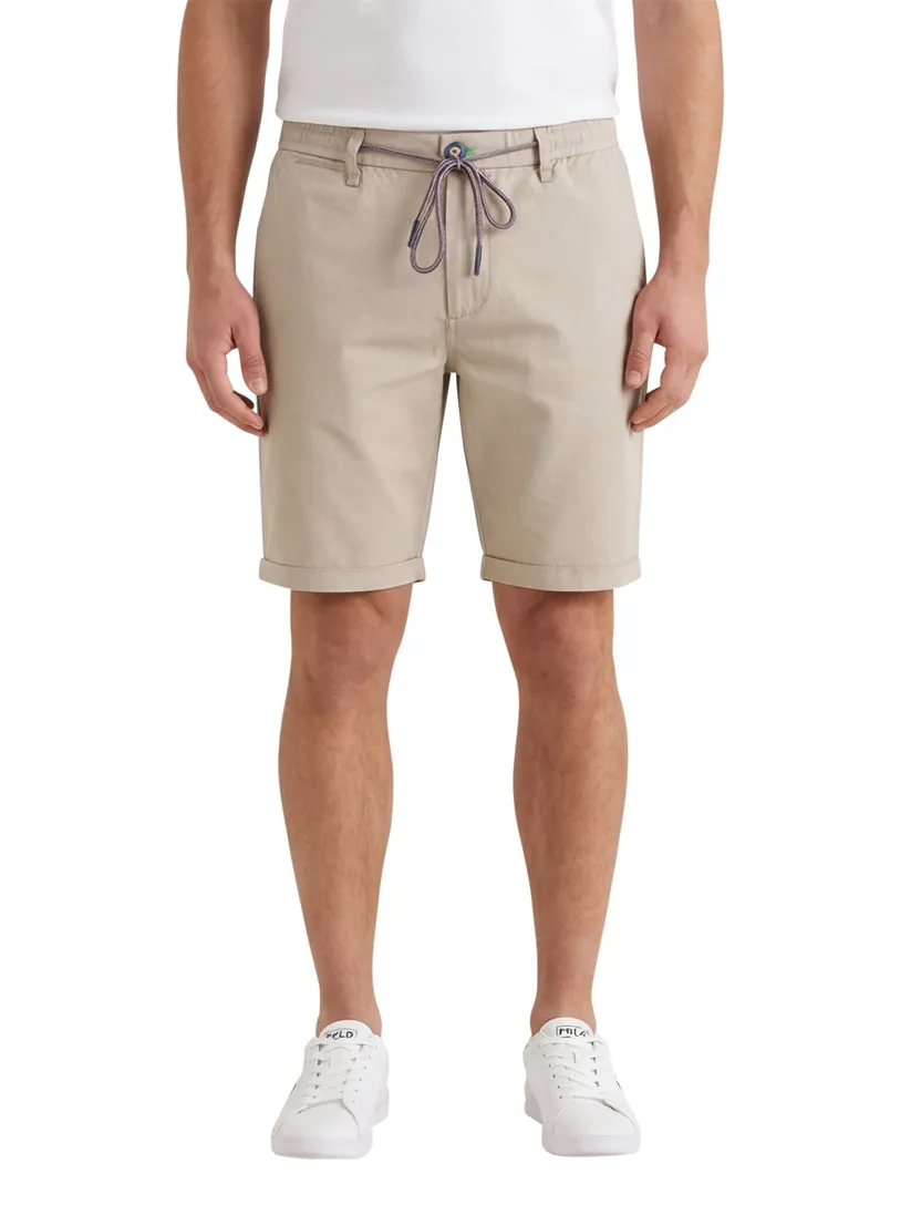 katoenen New Zealand korte broek beige