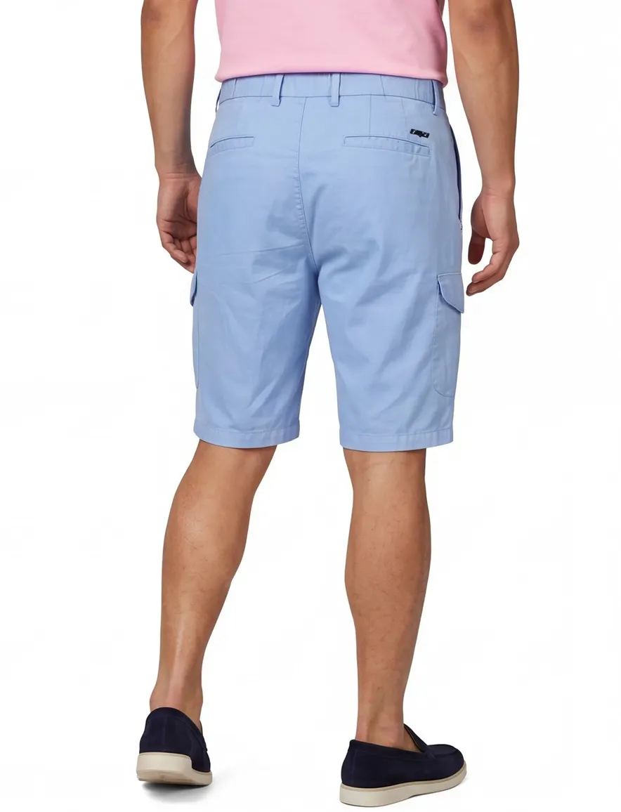 New Zealand bermuda blauw katoen