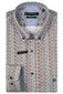 Giordano casual overhemd lichtblauw geprint