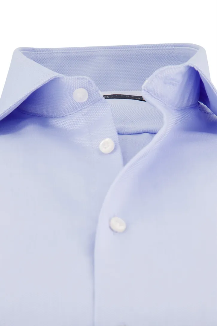 Overhemd John Miller tailored fit lichtblauw katoen