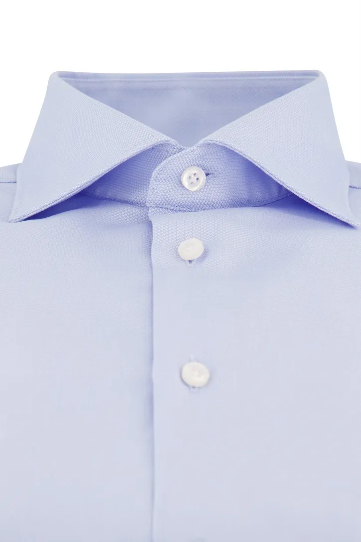 Overhemd John Miller tailored fit lichtblauw katoen