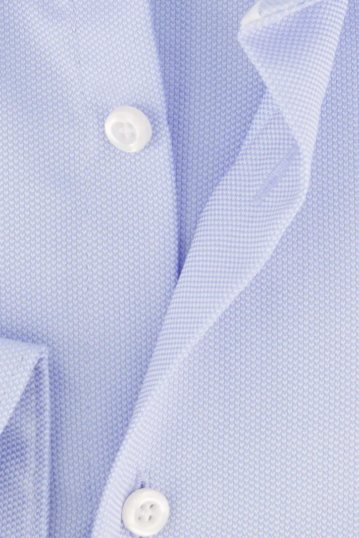 Overhemd John Miller tailored fit lichtblauw katoen