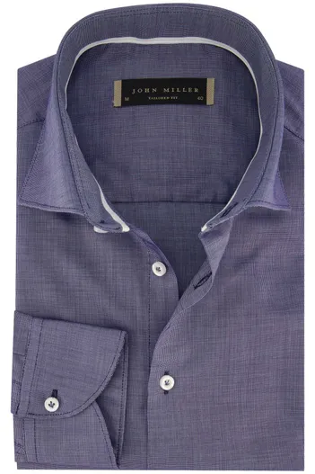 John Miller John Miller overhemd Tailored Fit blauw
