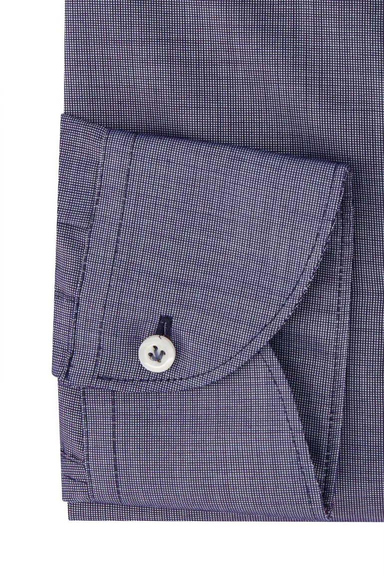 John Miller overhemd blauw patroon