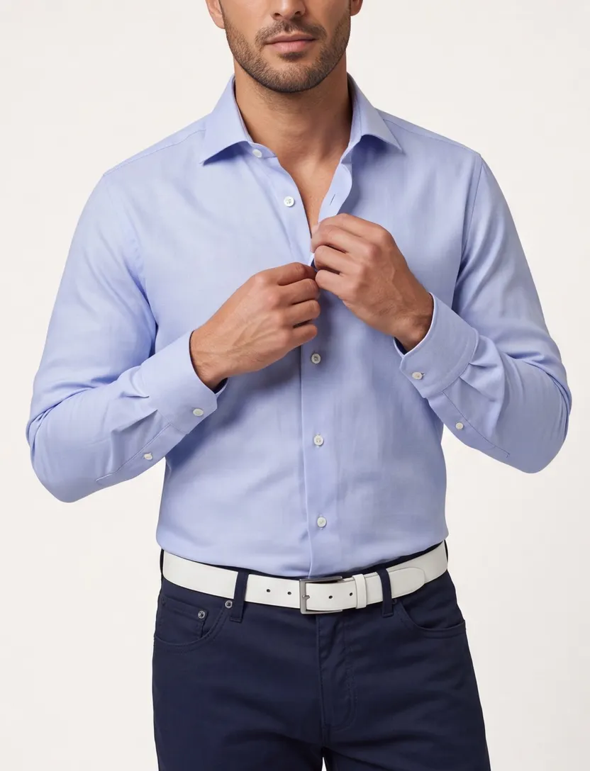 John Miller overhemd Tailored Fit normale fit effen