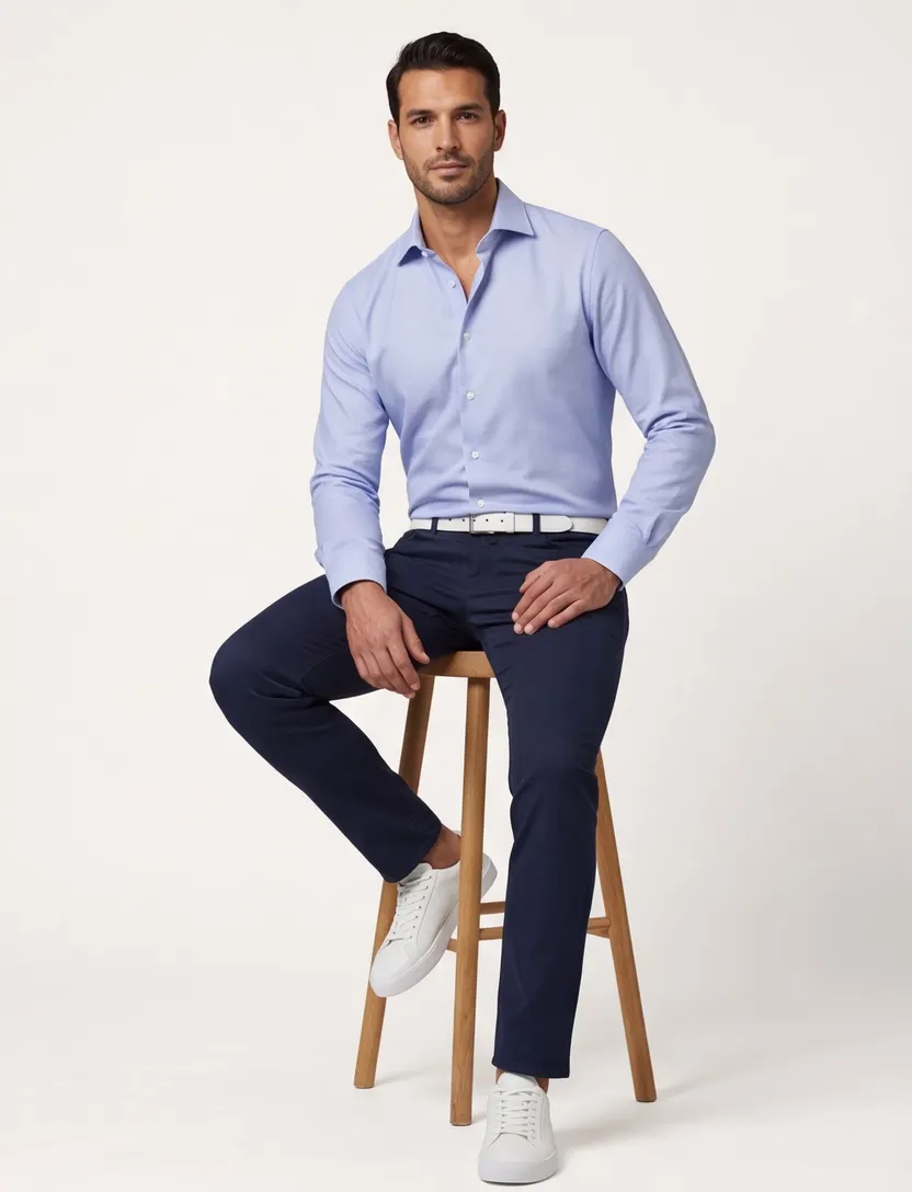 John Miller overhemd Tailored Fit normale fit effen