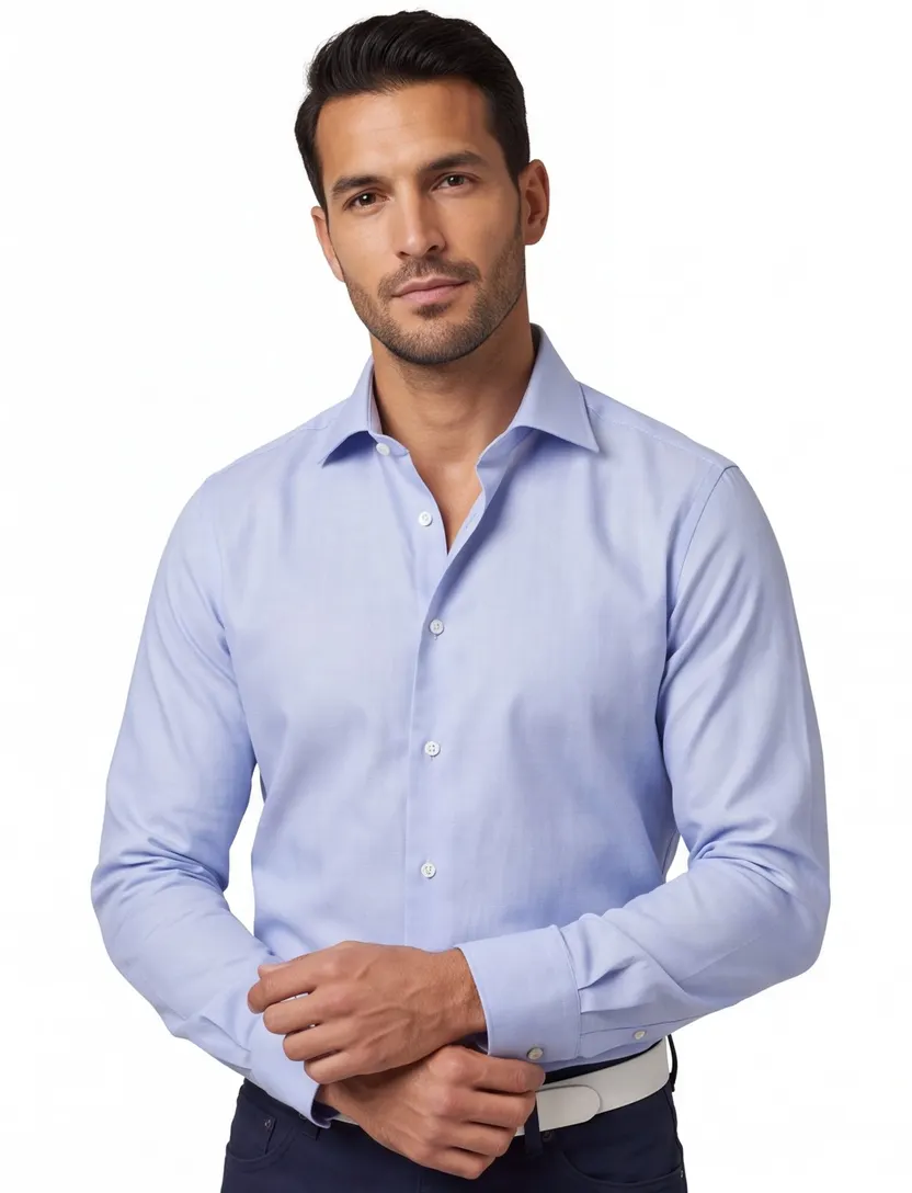 John Miller overhemd Tailored Fit normale fit effen