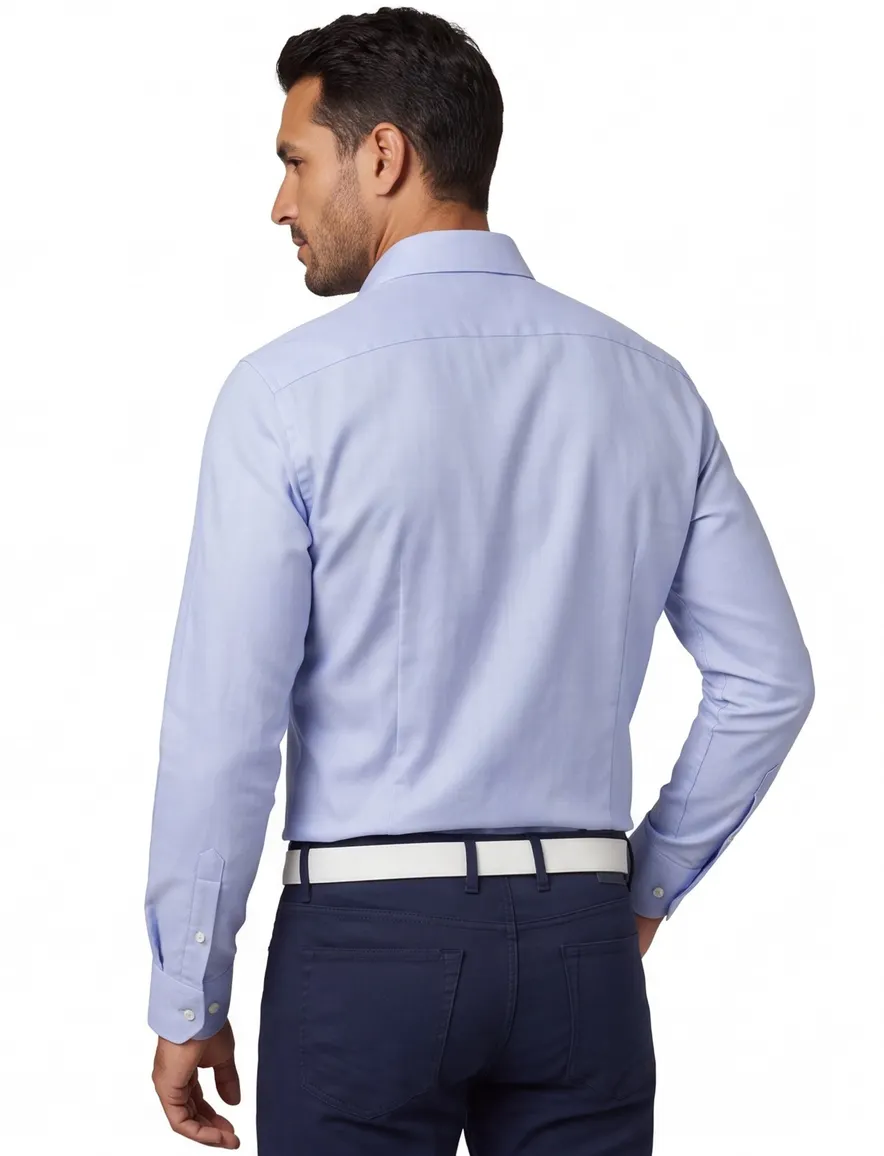 John Miller overhemd blauw tailored fit
