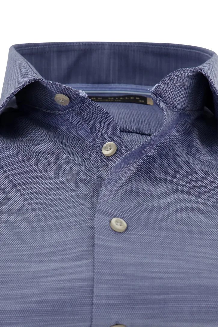 John Miller business overhemd normale fit blauw gemêleerd
